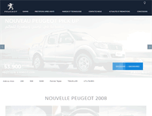 Tablet Screenshot of peugeottunisie.com